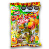 Package with twenty small ball gummies flavored with tasty pineapple and spicy chili.