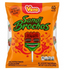 Craving a sweet and spicy kick? Grab a 40-count bag of Vero Sandi Brochas! Enjoy refreshing watermelon lollipops filled with fiery chili powder. Shop now!