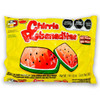 Package with 100 pieces of delicious watermelon flavored "Chirris Rebanaditas".