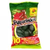 PulparinDots is a ball shaped candy with watermelon flavor and a delicious tamarind spicy pulp filling on the inside. This is kind of a hard outside candy but with a soft center.
