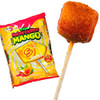 Super Rebanaditas Mango is a hard candy lollipop with a coat of spicy, salty and sour chili powder and a super sweet and delicious mango flavored center. The lollipop comes in a square shaped. 