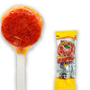 Delicious hard candy lollipop flavored with fresh and fruity essence of tamarind. This lollipop has a center filled with spicy chili powder that is covered in a fine crystalline layer of tamarind hard candy.