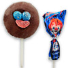Delicious and spongy marshmallow lollipops covered with a thin layer of dark chocolate and sugary gummies.