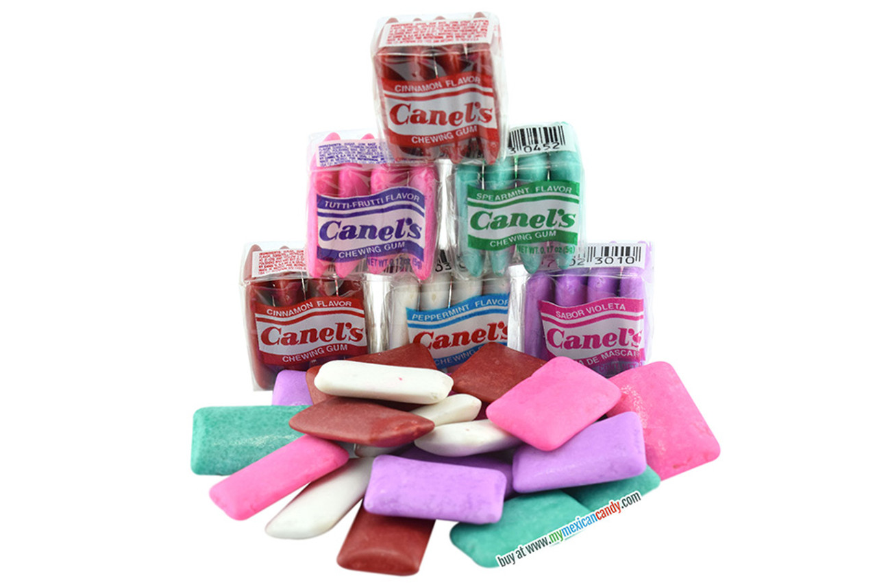 Canel’s is a long-lasting fruit-flavored gum that contains assorted gums inside an incredibly funny pack. The flavors include 6 different variations such as cinnamon, spearmint, violet, peppermint, tutti frutti and blueberries. This bubble gums come inside a squared funny package with 4 gums inside. And the package has 60 pieces, perfect for parties!