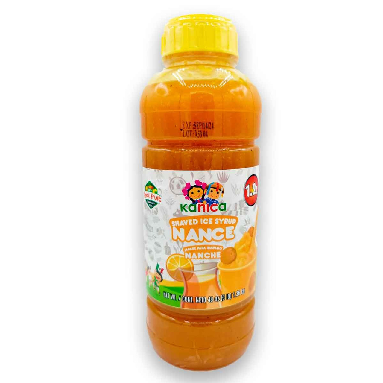 Delicious syrup flavored with the tasty and fruity essence of "Nanches". This product is perfect for a shaved ice in the summer and hot afternoons.