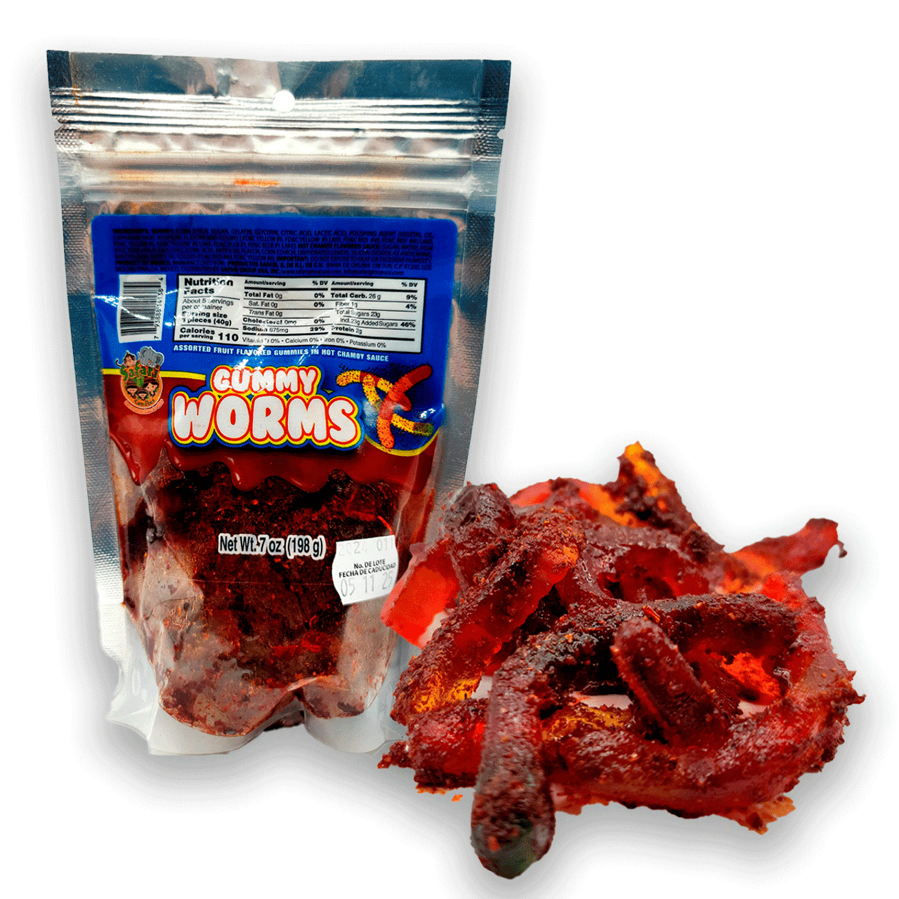 Delicious gummies flavored with fruity essences and with rich chewy and soft texures.