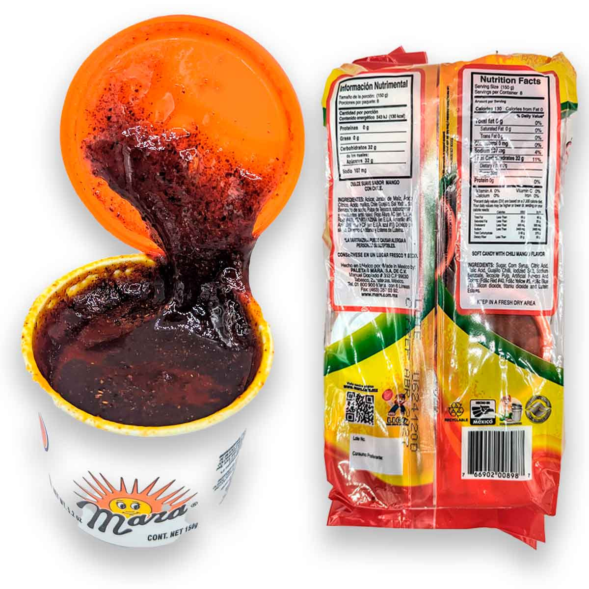 Mara Vaso Mango Big 8-Pieces Pack | Buy at My Mexican Candy