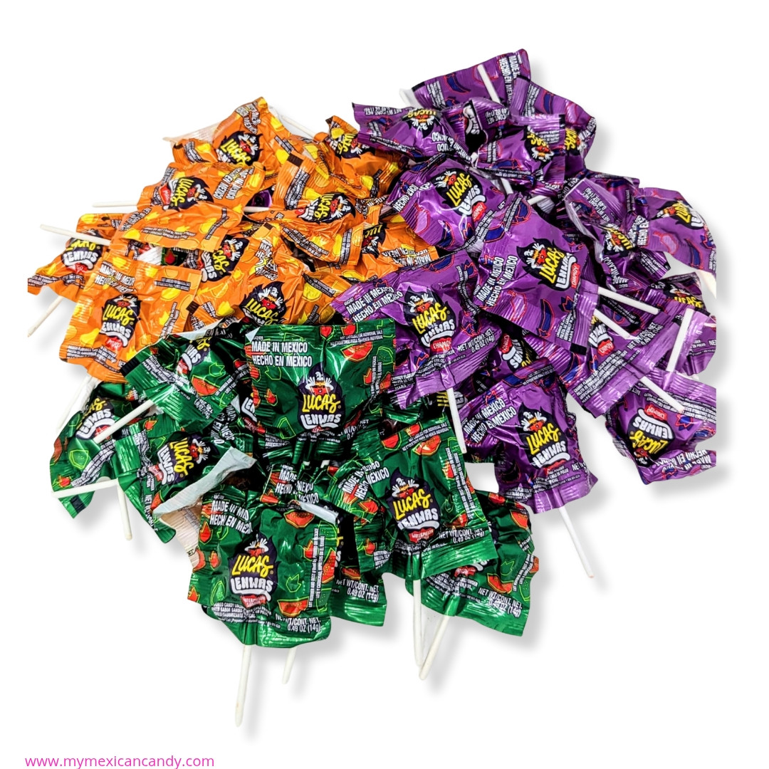 Lucas Lenwas Mix - Chamoy,Sandia &Mango - 60pc