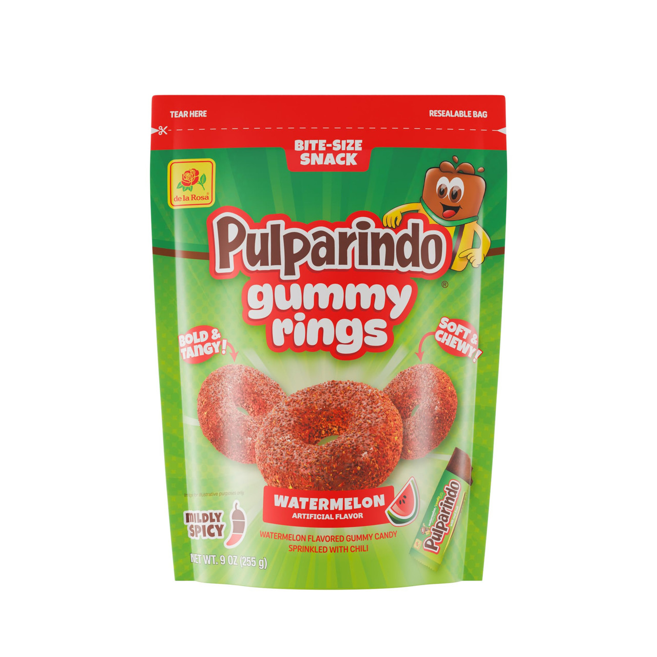 Pulparindo Gummy Rings Sandia || Watermelon Gummy Rings 9oz(255g)