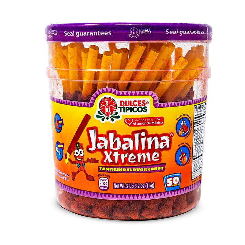 Case of Jabalina Tarugo XTREME:  6 Bottles 50Pcs each - 300 straws