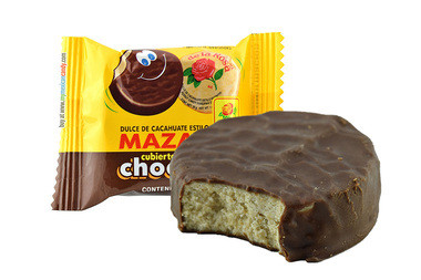 This Mexican peanut Candy is made of pure, creamy cacahuate biscuit, covered with the creamiest Mexican chocolate!