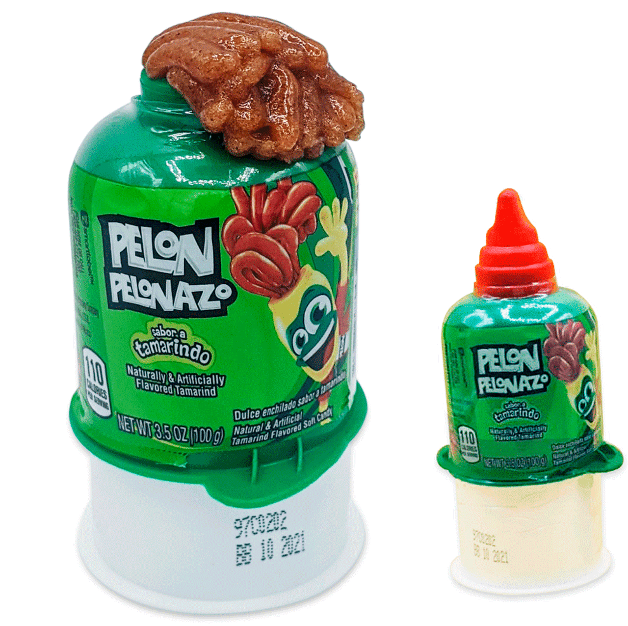 Lorena's Pelon Pelo Rico is one of the favorites of Mexico thanks to the delicious sweet and spicy caramel that comes out of it. The sweet tamarind pulp mixed with chili it´s just delicious! Lorena's Pelonazo King Size comes in a pack presentation of 4. Even in bigger sizes, one is not enough!