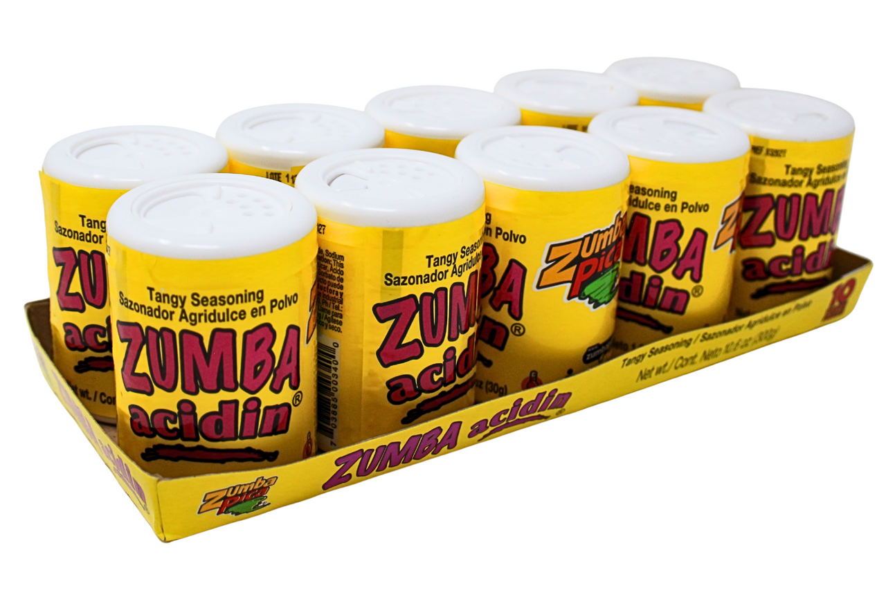 Zumba Pica Acidin is a delicious mix powder with a spicy touch in it. Perfect to put in your fruits, vegetables, snacks or anything you like!