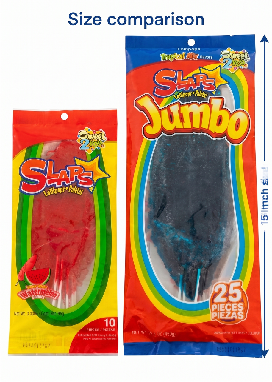 Cachepigui JUMBO SLAPS Cachetadas Mix  25-Pieces Pack