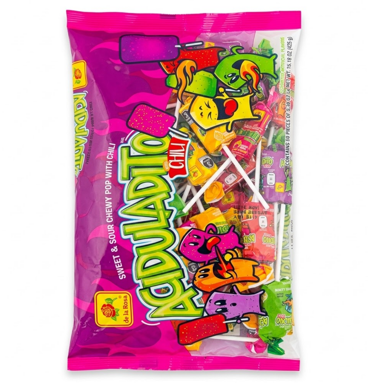 De La Rosa Paleta Acidulada 50-Piece Pack Count