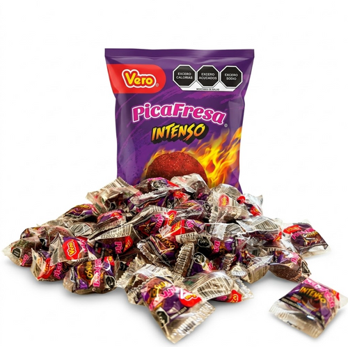 Vero Pica Fresa Intenso - Hot Strawberry Gummy- 100 pieces