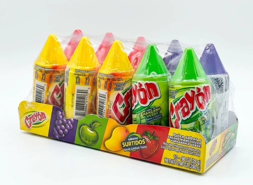 Hershey Crayon Mix Mango, Fresa, Uva,Manzana 10-Pieces Pack
