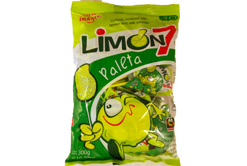 This is a delicious lollipop with a sweet and sour combination of flavors that comes with a tasty lime and salt seasoning powder. The presentation contains 30 pieces per pack.