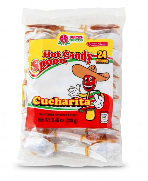 La clasica cuchara de tamarindo mexicana! Dsifruta de su sabor agridulce con un toque de chile en una cuchara!  Envios gratis terrestres en ordenes de $60.00  Dlls