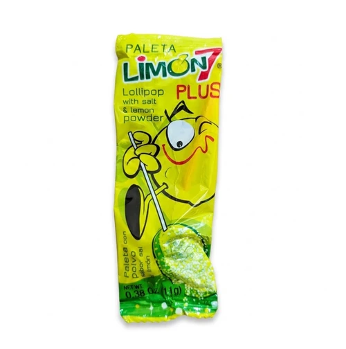 Every lollipop comes with a lime & salt pouch to dip in