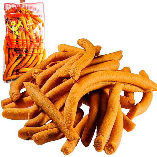 Churritos El Leoncito are some thin, tasty crispy salty sticks and is the perfect snack to accompany with lemon, chili or a hot sauce.