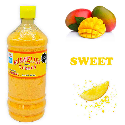 The Miguelito brand brings its newets product made with a sweet and fruity flavor that makes everyone mouth water. This is a delicious sugary and sweet powder flavored with the fruity and tropical flavor of Mango. The Miguelito brand brings its newets product made with a sweet and fruity flavor that makes everyone mouth water. This is a delicious sugary and sweet powder flavored with the fruity and tropical flavor of Mango.