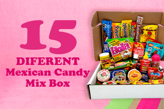 Different Mexican Candy Mix Box