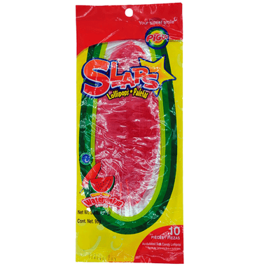 Dulces Pigui Slaps Watermelon 10 Piece | Buy At MyMexicanCandy.com
