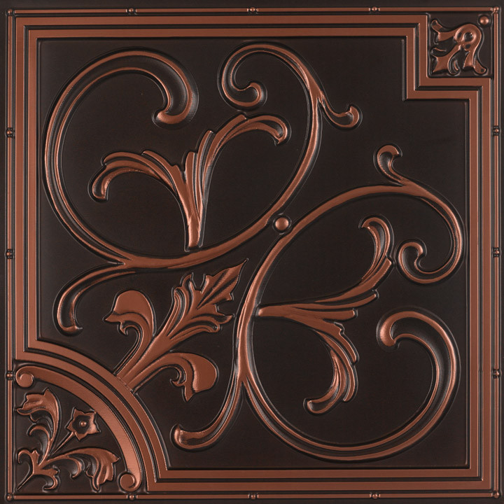 Lilies & Swirls - #204 - Decorative Ceiling Tiles Wholesale