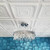 R47 Styrofoam Ceiling Tile - Plain White - Installed in Bedroom