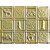 Gwen's Cabin Shanko - Tin Plated Steel - Wall and Backsplash Tile - 21 in x 16 in - #612 - (Pack of 6 and 12) - Gold Nugget