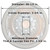 Snowy Daybreak - FAD Hand Painted Ceiling Medallion 26 in - #CCMF-054 - Measurement