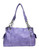 Starburst Gem Western Bag with double chain-connected handles. Back POV. Color: Lavender