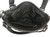 Empty Big Hobo Bag w/ Hidden Lock. Top POV. Color: Black