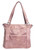 Big Hobo Bag w/ Hidden Lock. Back POV. Color: Mauve