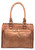 Medium-Sized Studded Gun Tote Bag. Back POV. Color: Brown