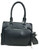 Medium-Sized Studded Gun Tote Bag. Back POV with half-concealed gun. Color: Black