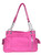 Gem-Studded Concealed Carry Purse. Back POV. Color: Fuchsia