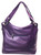 Mirror Rhinestone Purse. Back POV. Color: Purple