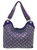 Mirror Rhinestone Purse. Front POV. Color: Purple