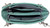 Angel Wing Western Handbag. Top POV. Color: Black/Turquoise