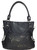Laser-Cut Tote Bag. Front POV. Color: Black