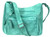 Large Concealed Carry Hobo Bag w/ ID Pocket. Front POV. Color: Turquoise