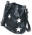 Star Bucket Bag. Side POV. Color: Black