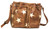 Star Bucket Bag. Front POV. Color: Brown