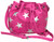 Star Bucket Bag. Front POV. Color: Pink