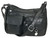Locking Front Pockets Concealed Carry Purse. Front POV. Color: Black