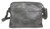 Small Multi-Pocket Crossbody Bag. Back POV. Color: Gray