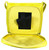 Triple Zipper Swing Bag. Holster POV. Color: Yellow