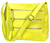 Triple Zipper Swing Bag. Front POV. Color: Yellow